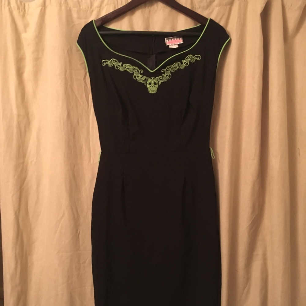 Pinup Couture Calavera Rockabilly Wiggle Dress